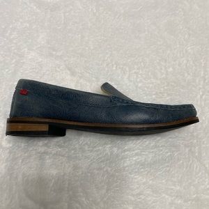Marc Joseph blue leather loafers 7.5.